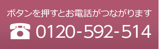 ボタンを押すとお電話がつながります　tel0120-592-514